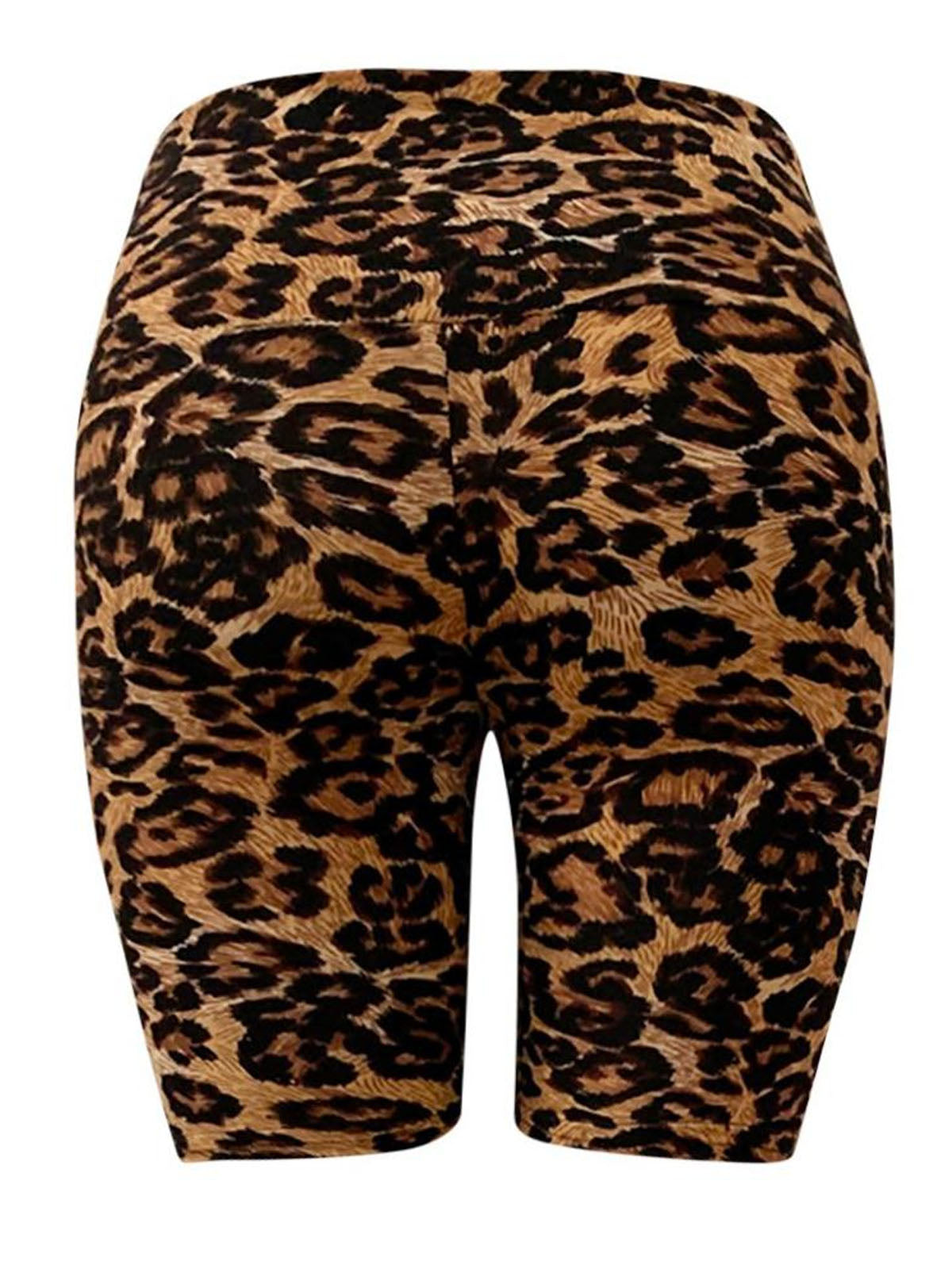 Women's Leopard  Sports Yoga Short