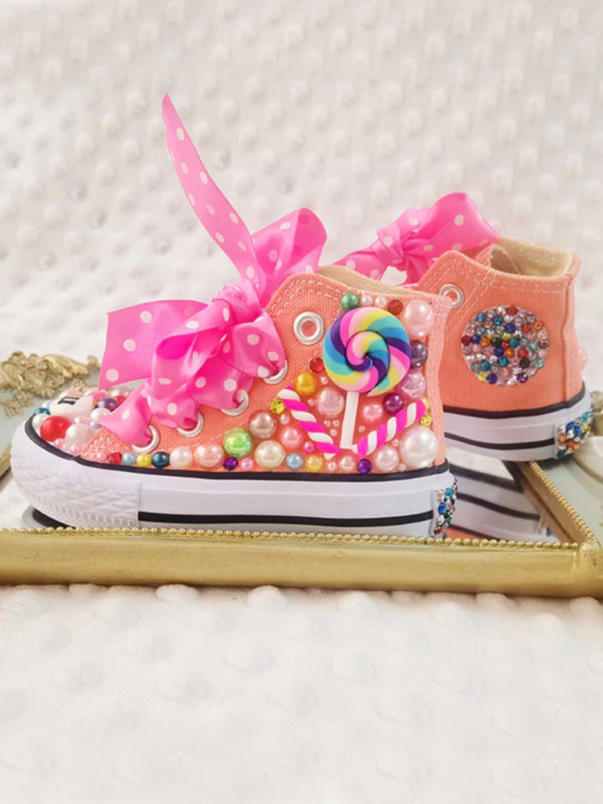 Sweet Tooth Candy High-Top Canvas Sneakers By Liv and Mia