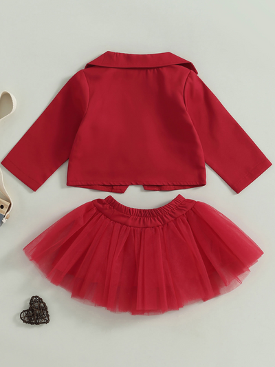 So Striking Blazer Tutu Set