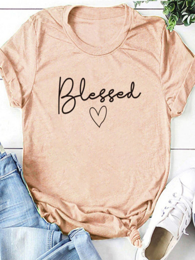 Women's "Blessed" Short-Sleeved Top