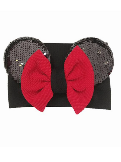 Baby Minnie Mousse Inspired Sequin Headband