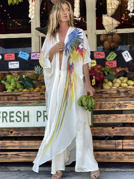 Women's Rio Kimono Maxi Cover Up