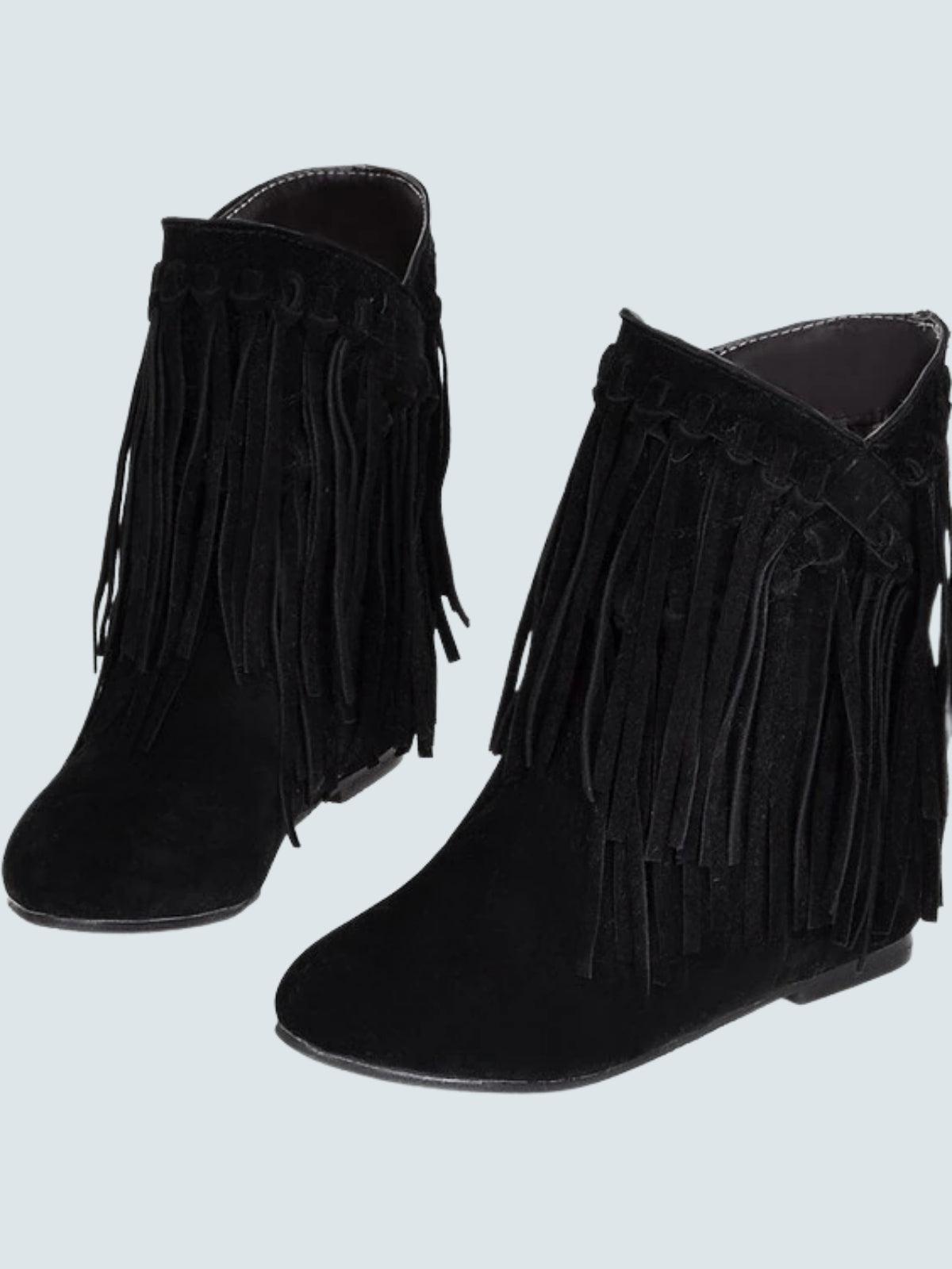 Women's Fringe Ankle Booties By Liv and Mia