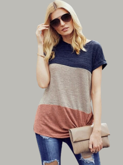 Women's A Little Boujee Color Block Top