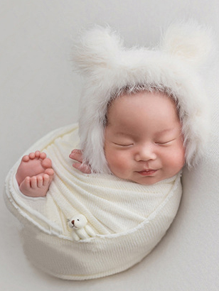 Baby Little Swaddle Wrap and Cap Set