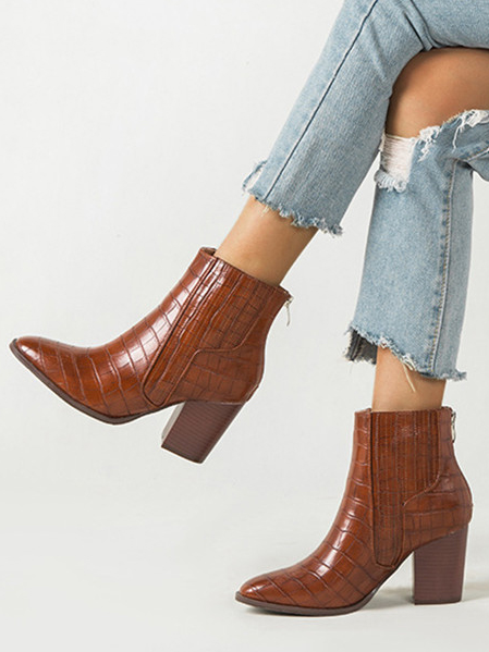 Women's Snake Ankle Booties By Liv and Mia - Mia Belle Girls