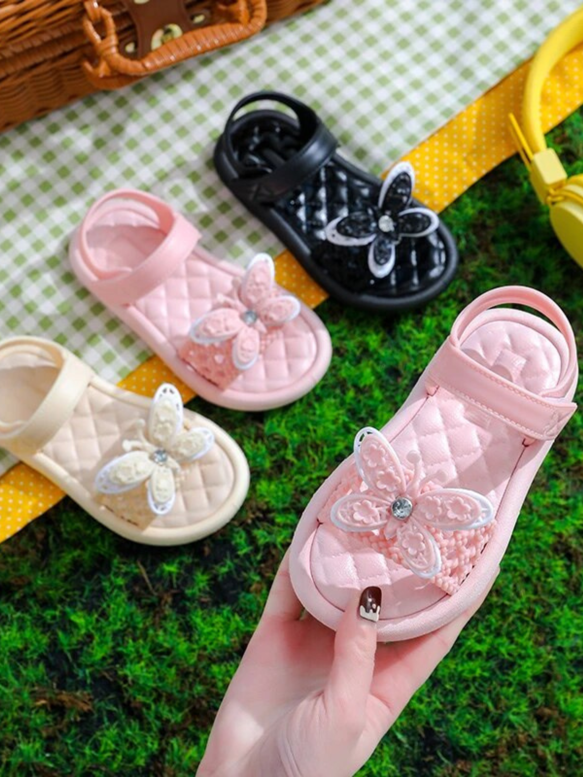 Flutter Feet Butterfly Ankle Strap Sandals By Liv and Mia