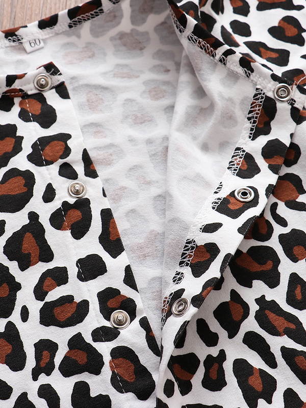 Baby Cute N Wild Leopard Print Onesie With Headband