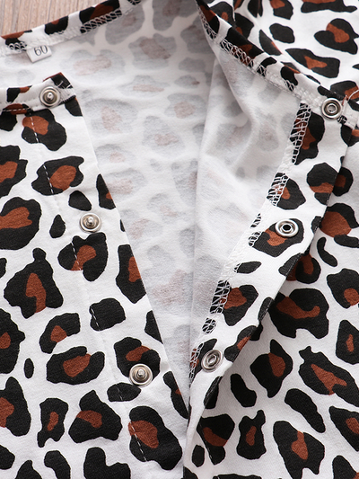 Baby Cute N Wild Leopard Print Onesie With Headband