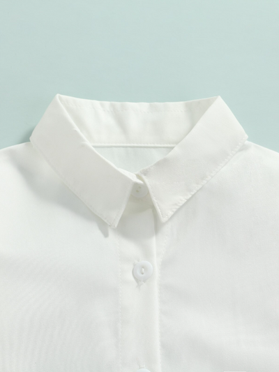 Toddler Clothing Sale | Button Up Shirt & Jeans Set | Mia Belle Girls