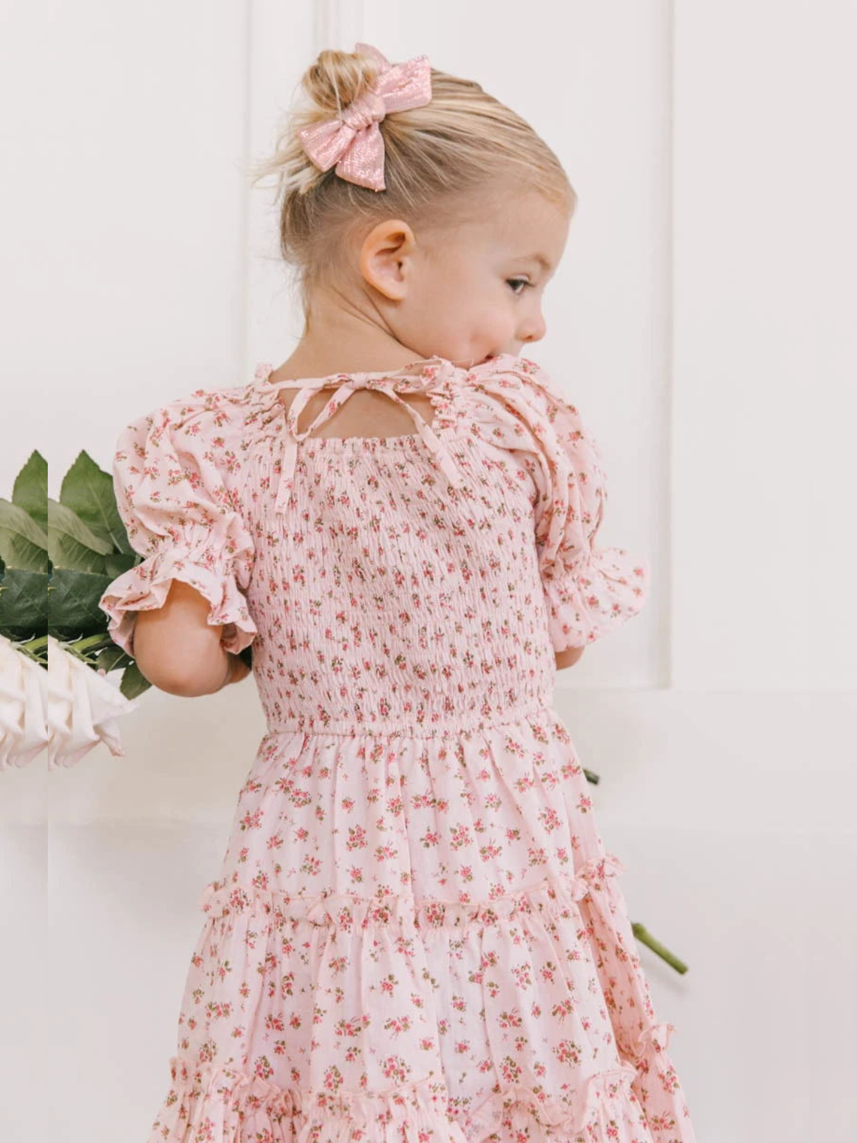 My Fair Lady Puff Sleeve Floral Dress