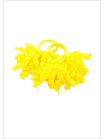 Kids Hair Accessories | Yellow Spring Curl Hair Ties - Mia Belle Girls