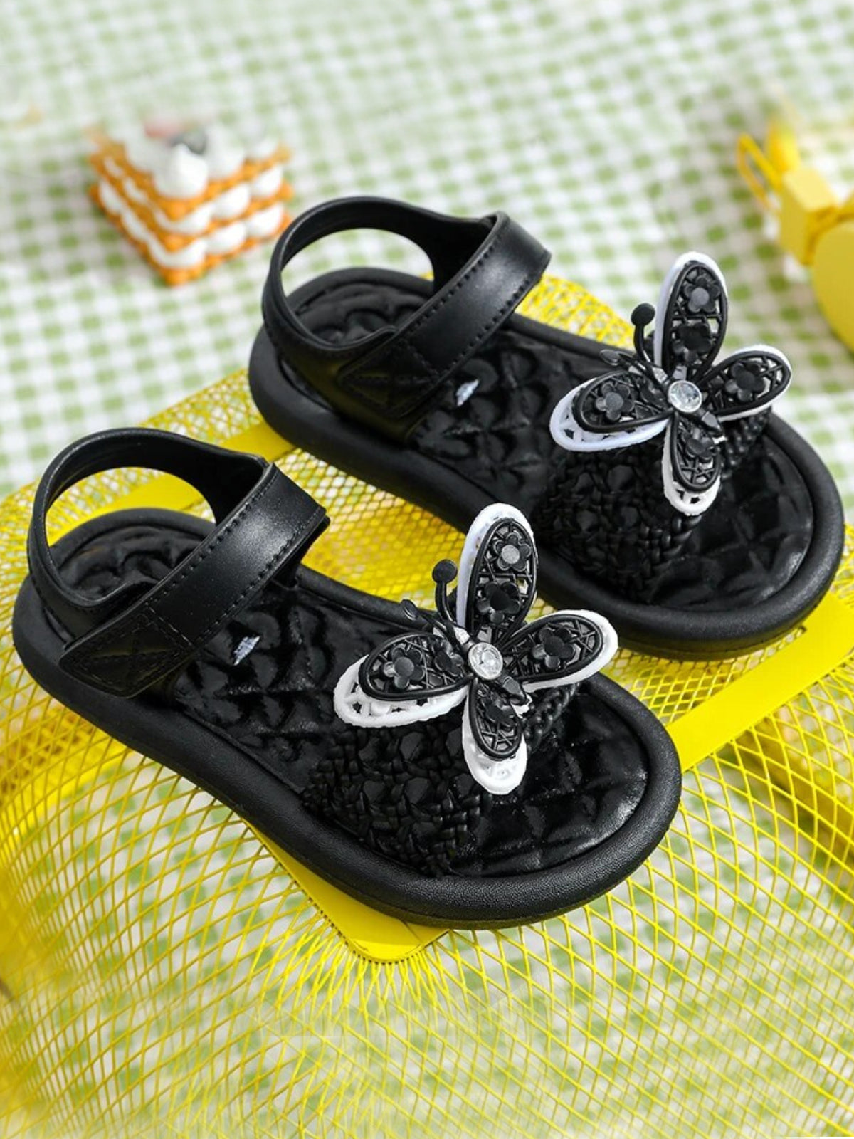 Flutter Feet Butterfly Ankle Strap Sandals By Liv and Mia