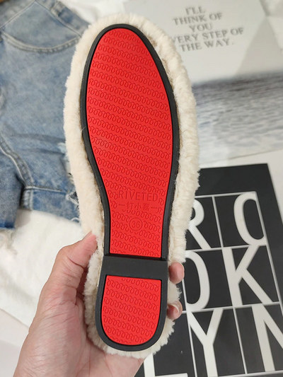 Women's Stylish Fuzzy House Slippers By Liv and Mia - Mia Belle Girls