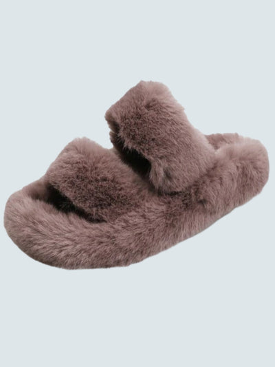 Women's Warm Furry Slides By Liv and Mia - Mia Belle Girls