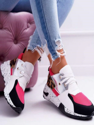 Women's Trendy Chic Platform Sneakers By Liv and Mia - Mia Belle Girls