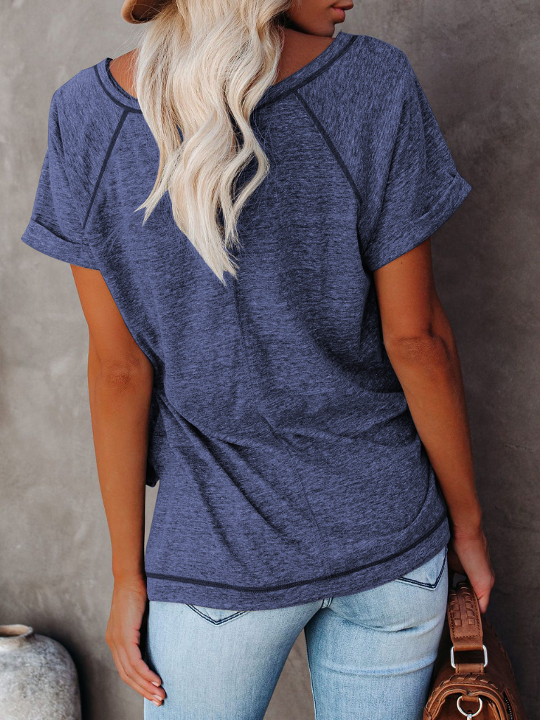 Women's Raglan Ready Short Sleeve Top Navy