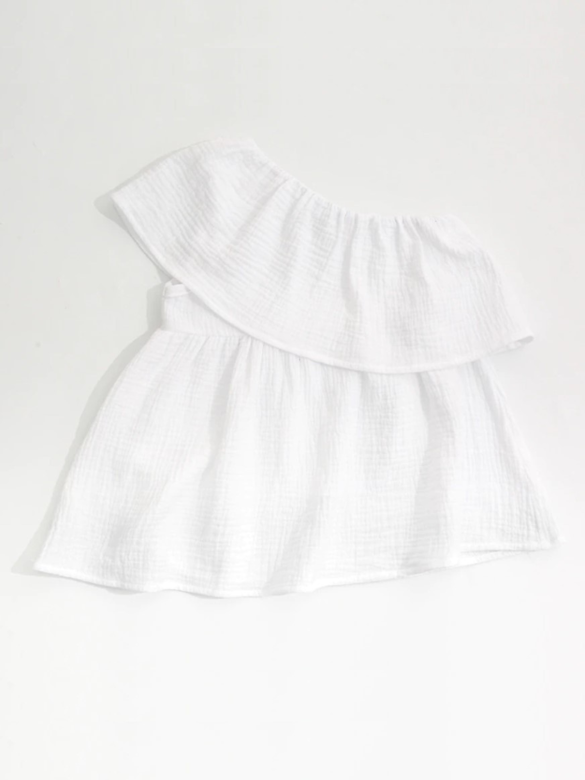 Bohemian Babe One-Shoulder Muslin Blouse