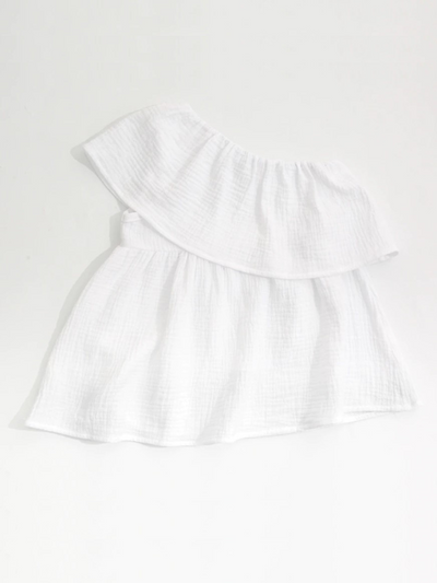 Bohemian Babe One-Shoulder Muslin Blouse