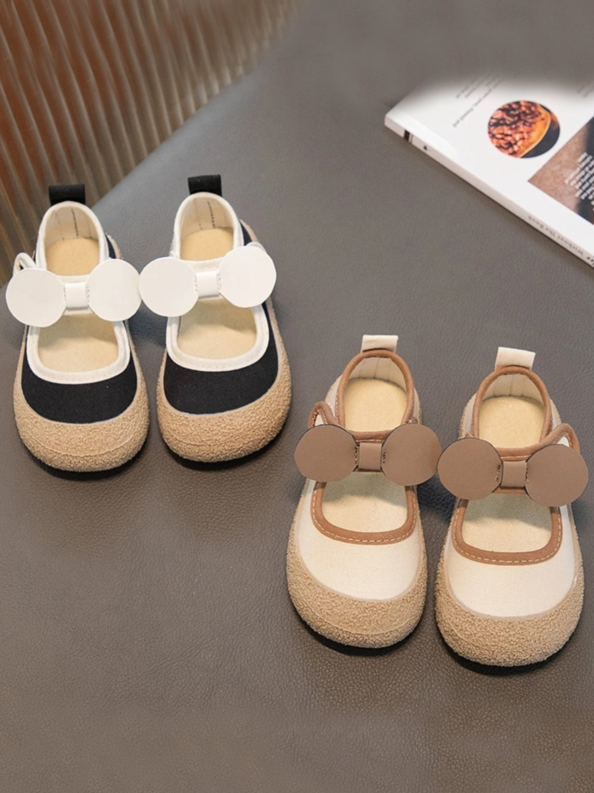 Runway Cutie Two-Tone Bow Shoes By Liv and Mia