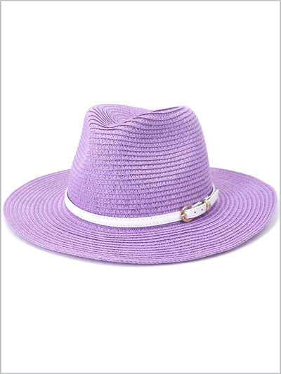 Women's Summer Couture Belt Band Straw Hat