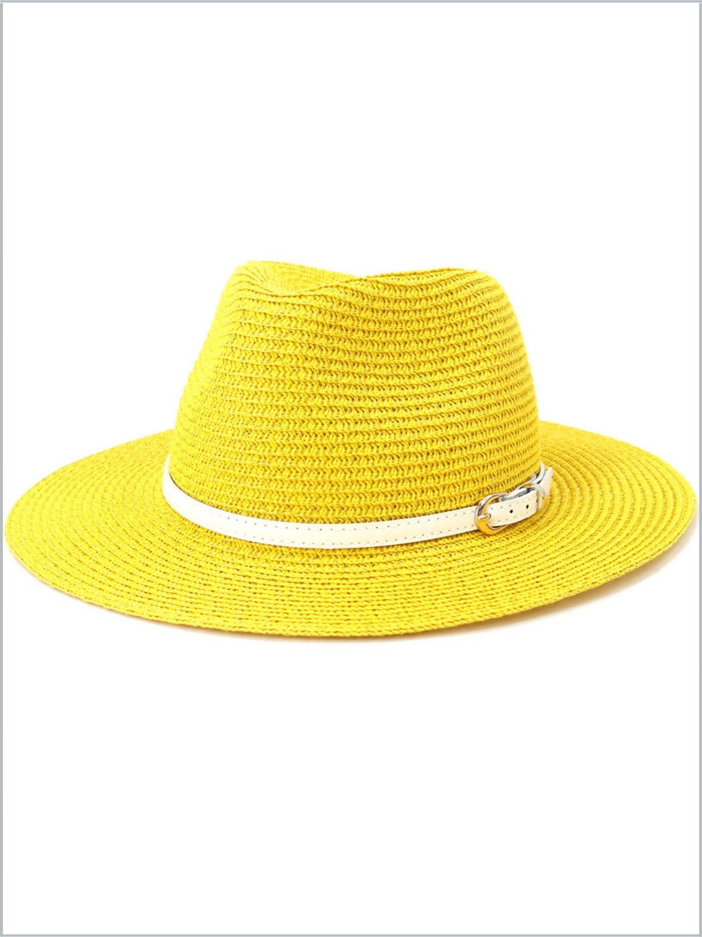 Women's Summer Couture Belt Band Straw Hat