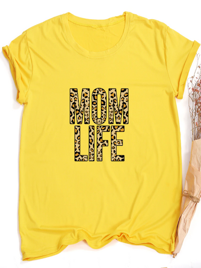 Women's Leopard Momlife Top