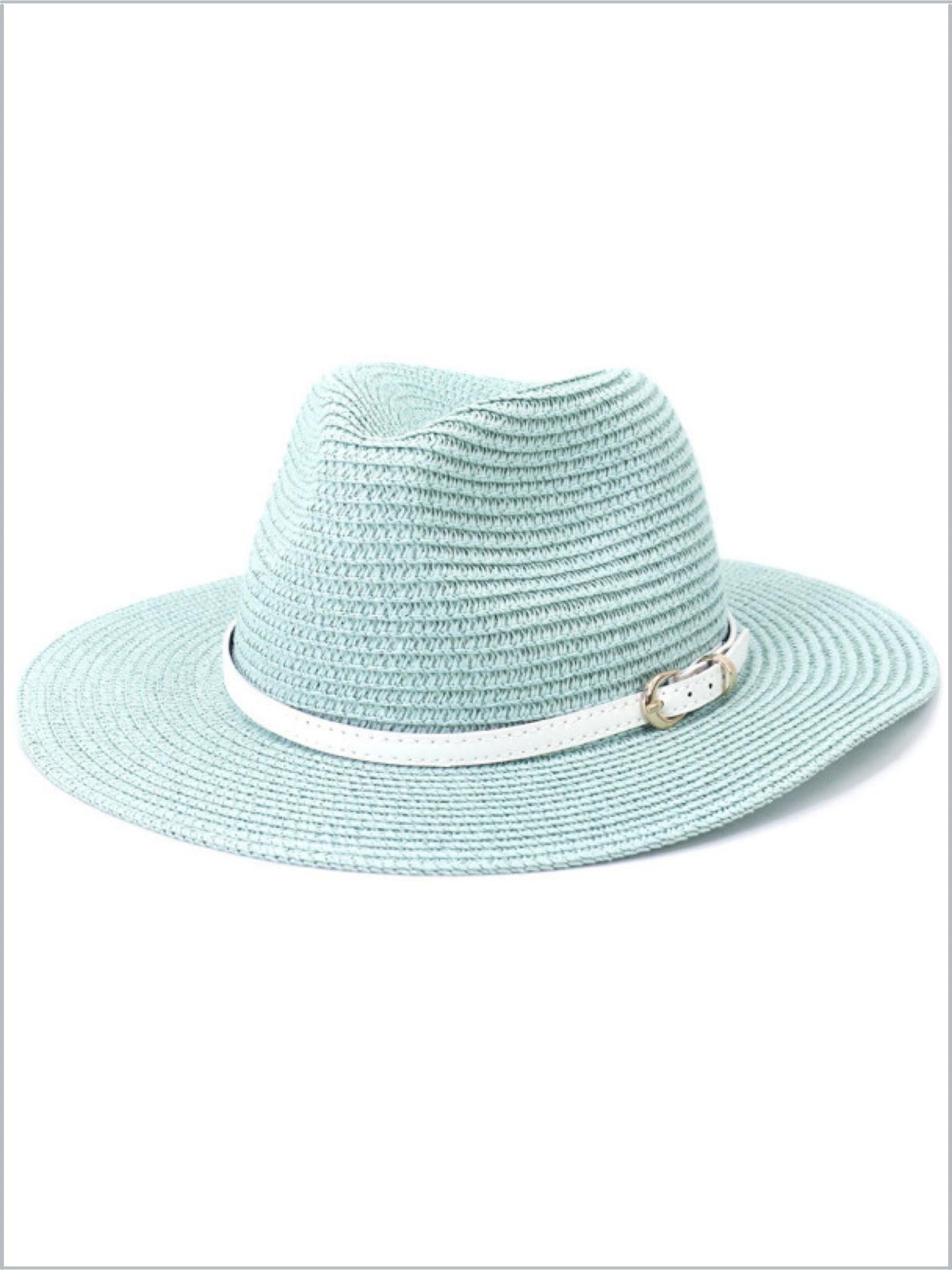 Women's Summer Couture Belt Band Straw Hat