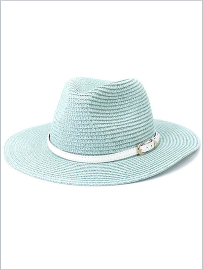 Women's Summer Couture Belt Band Straw Hat