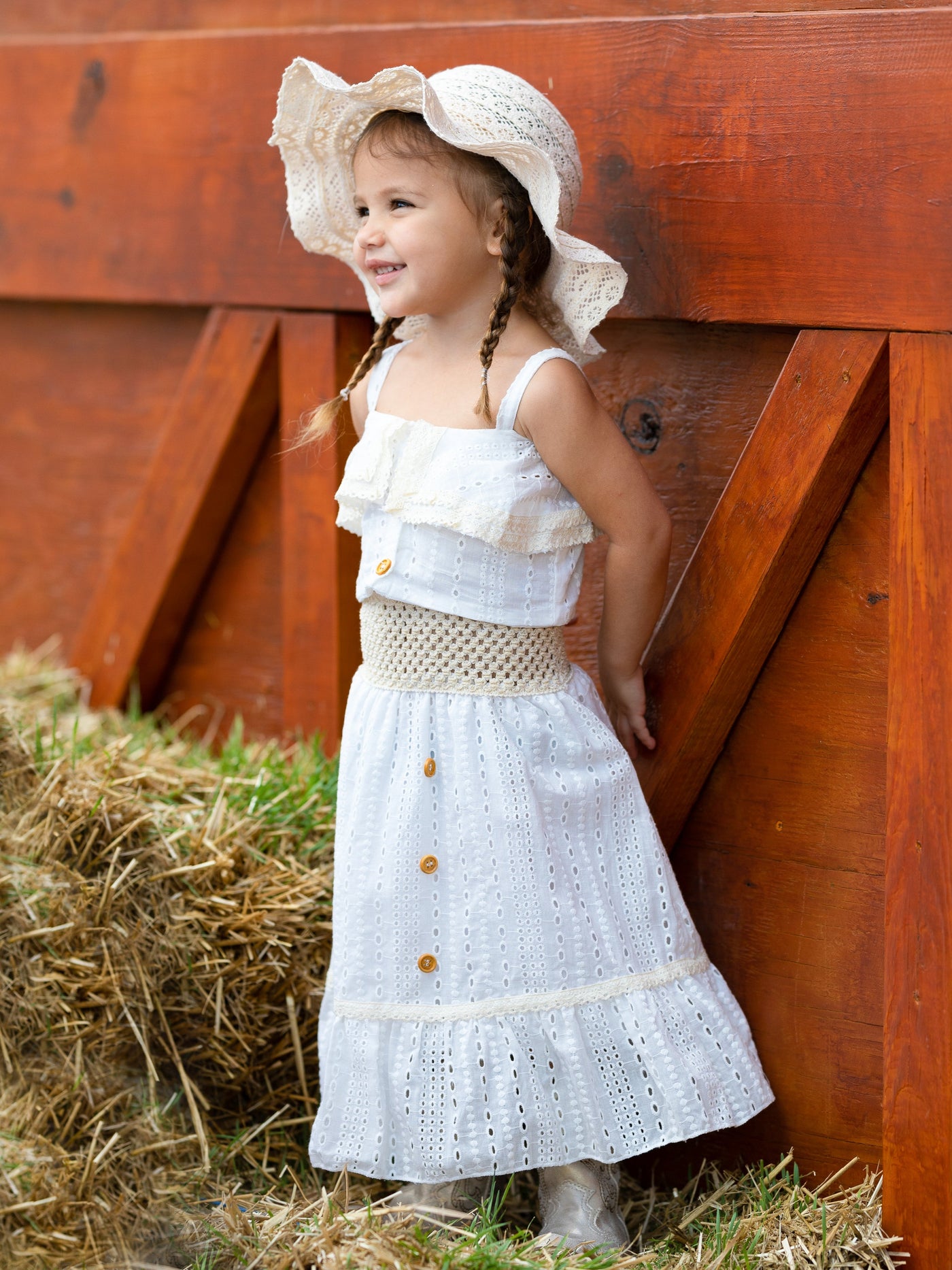 Sweet Summer Lace Eyelet Skirt Coordinates