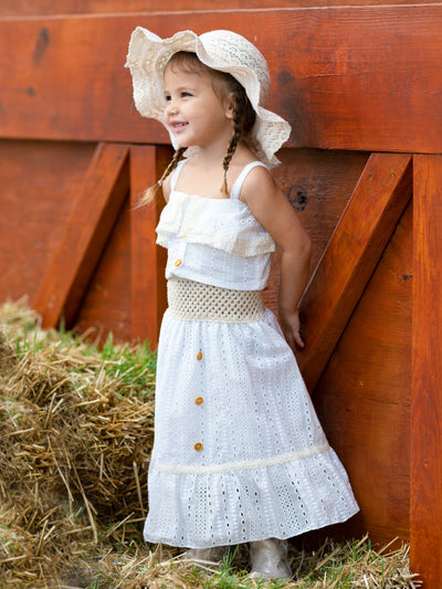 Sweet Summer Lace Eyelet Skirt Coordinates