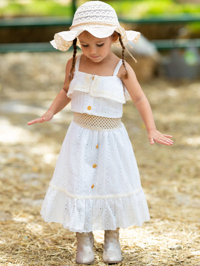 Sweet Summer Lace Eyelet Skirt Coordinates