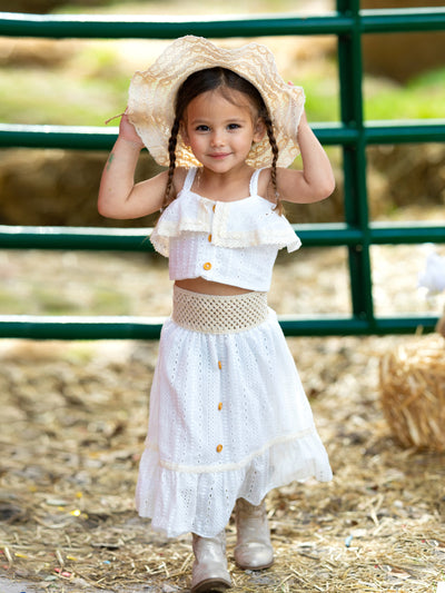 Sweet Summer Lace Eyelet Skirt Coordinates