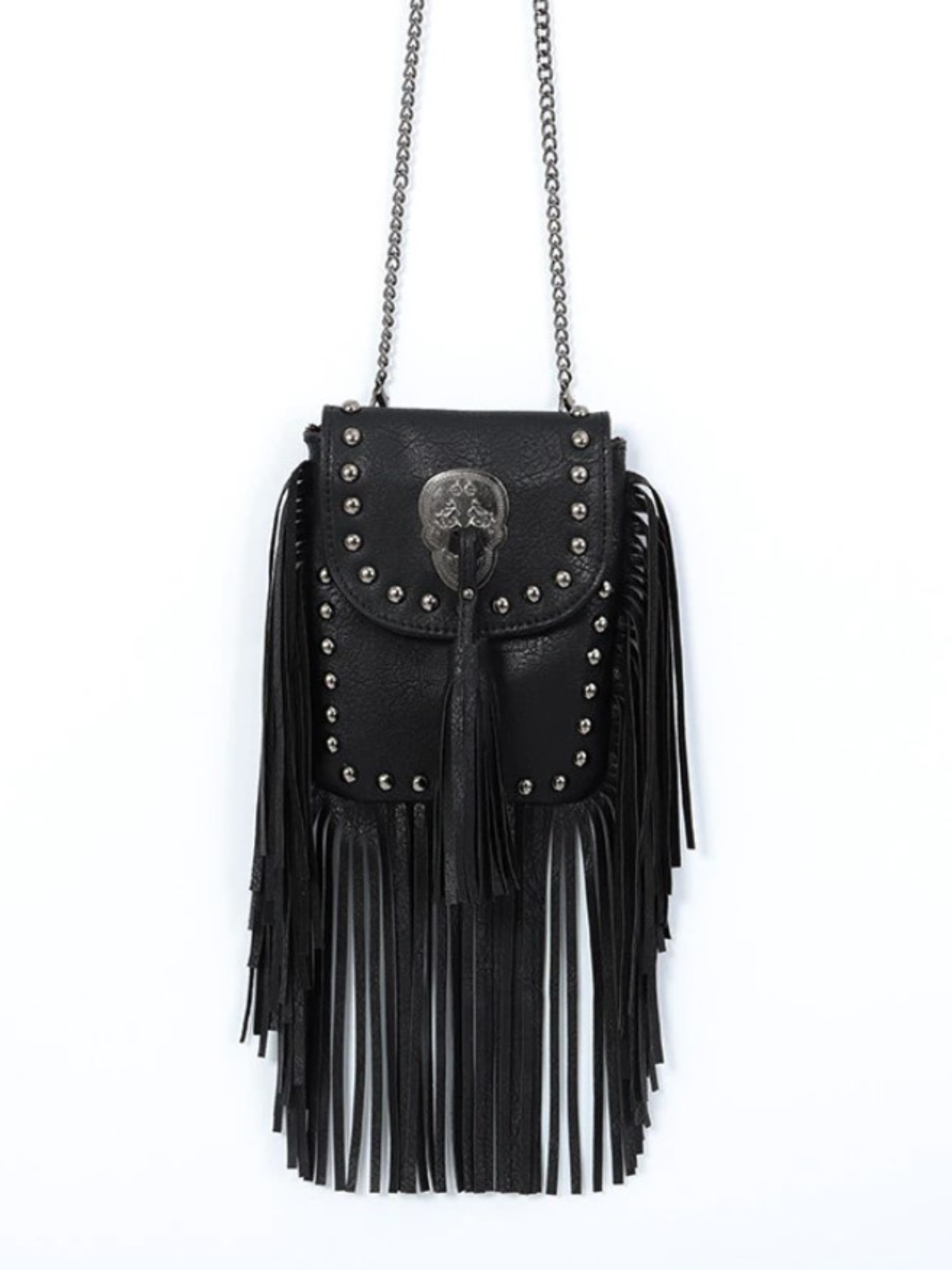 Girls Clothing Accessories | Bohemian Studded Fringe Crossbody Bag