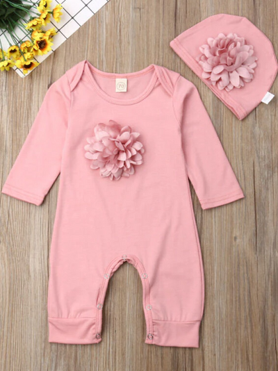 Baby Cuter than a Flower Floral Applique Onesie
