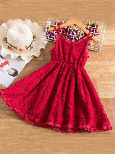 Spring Blossoms Lace Floral Sundress
