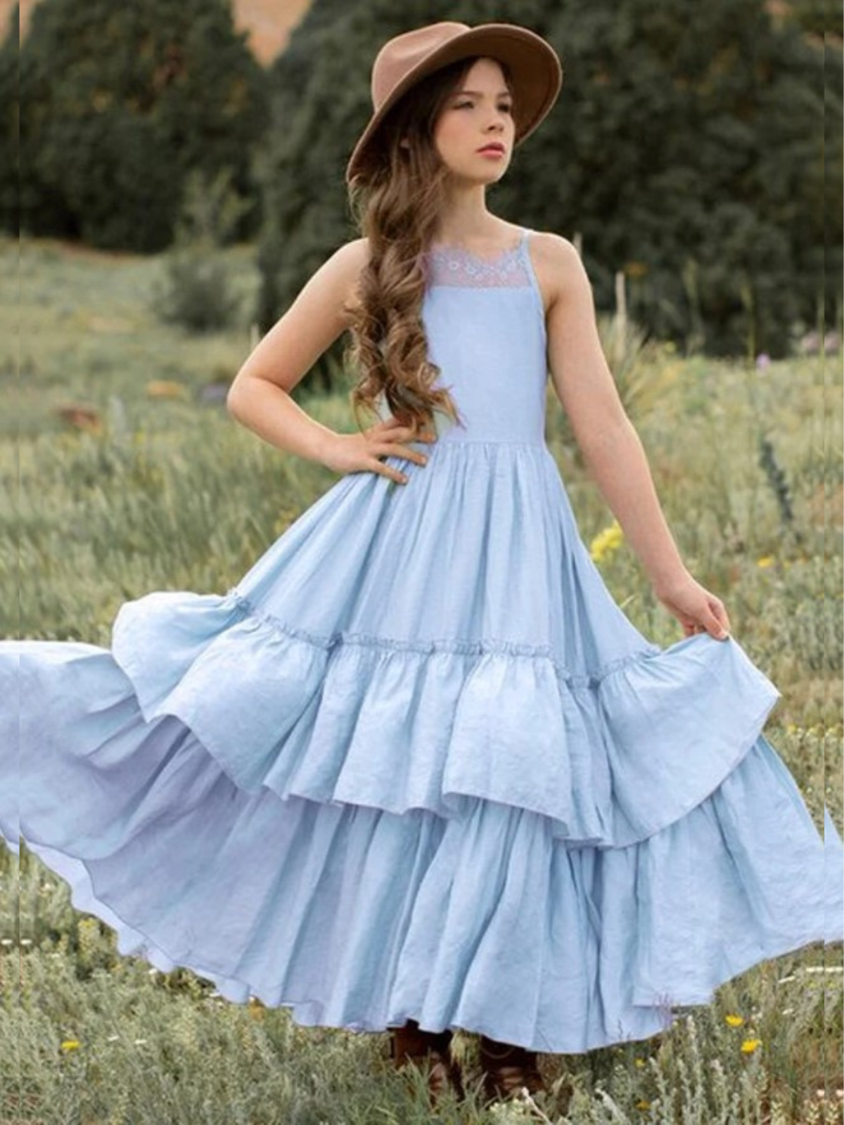 Farmland Dream Tiered Maxi Dress