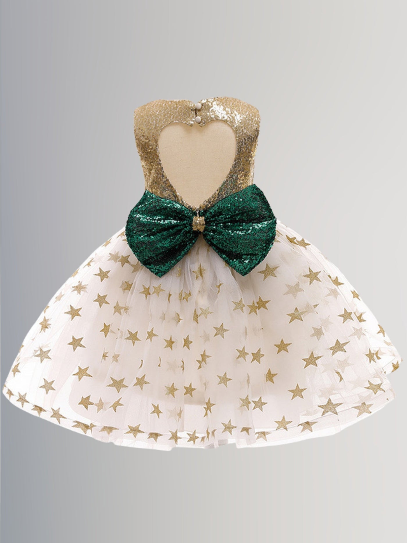 Girls Formal Dresses | Sleeveless Sequin Princess Tulle Holiday Dress