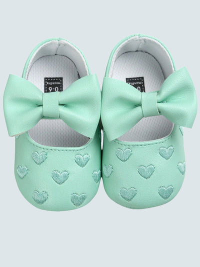 Baby First Steppers Princess Bowknot Ballerina Flats By Liv and Mia