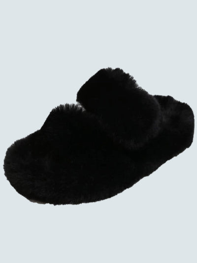 Women's Warm Furry Slides By Liv and Mia - Mia Belle Girls