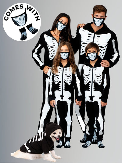 Family Halloween Costumes | Hoodie Onesie Pajama Set | Mia Belle Girls