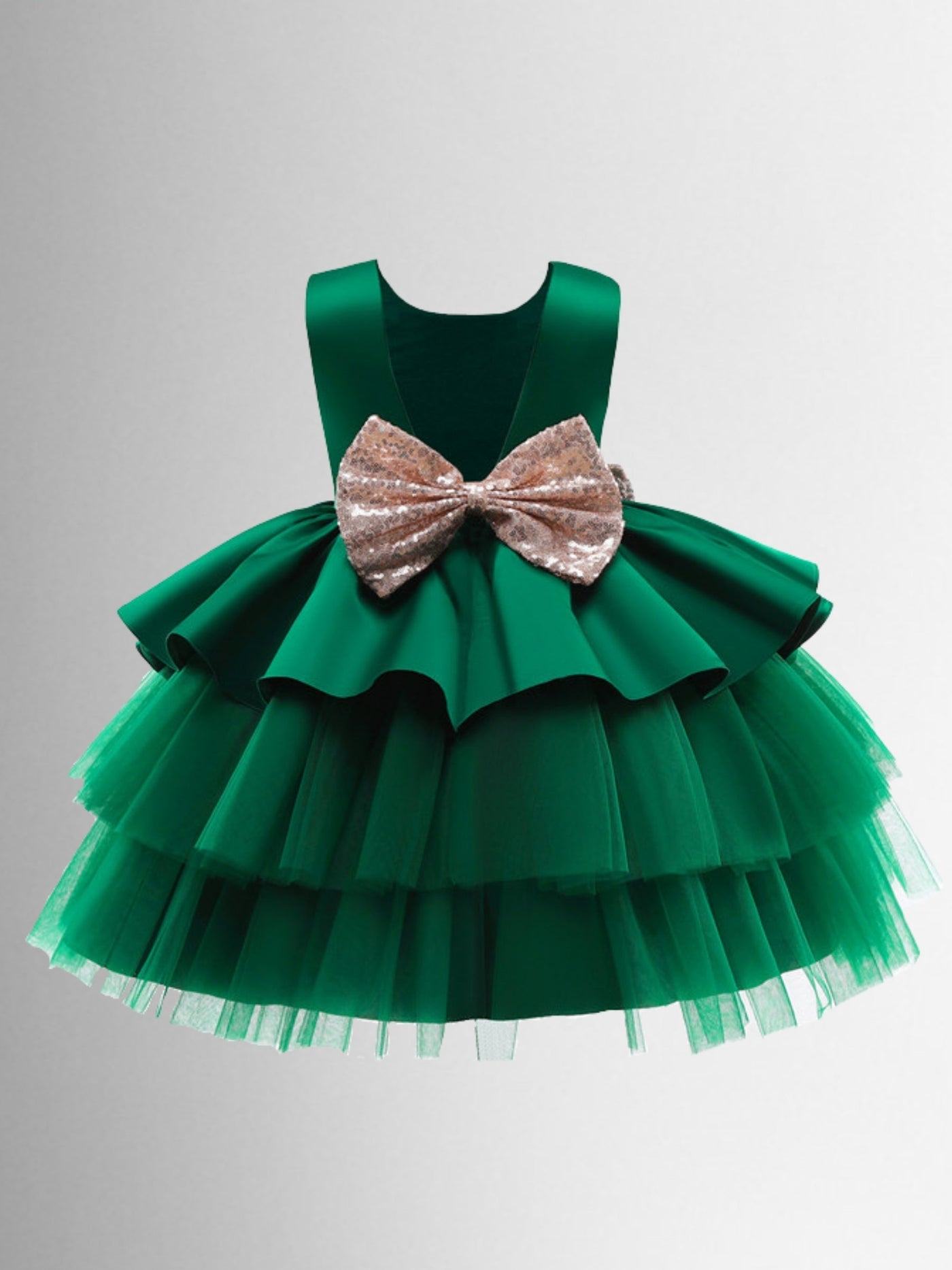 Girls Winter Formal Dress | Tulle Holiday Princess Dress | Boutique