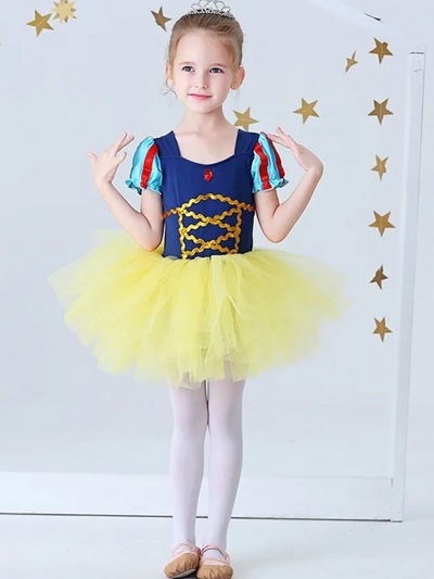 Girls Ballerina Dresses | Snow White Inspired Princess Ballerina Dress