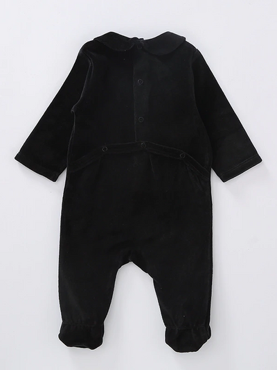 Baby Bedtime Butterfly Long Sleeve Footie Onesie Black
