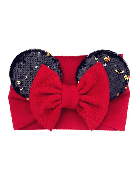 Baby Minnie Mousse Inspired Sequin Headband