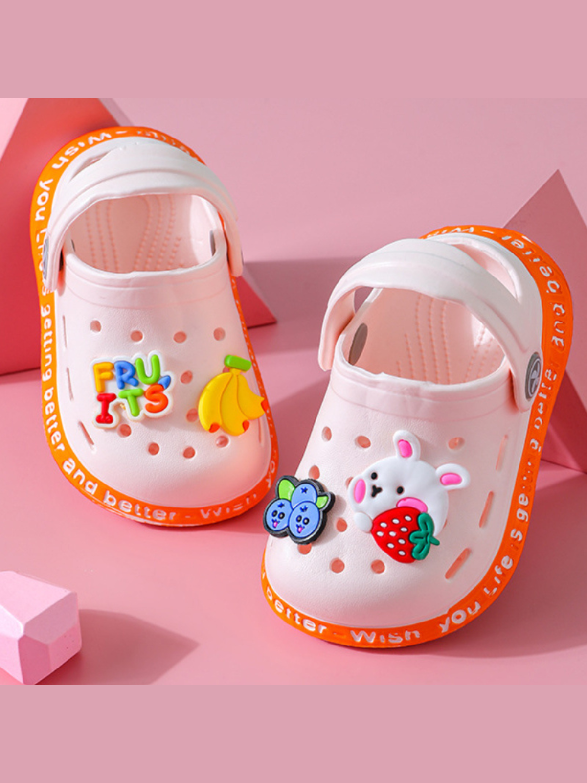 Shoes By Liv & Mia | Girls Fun Charms Swimming Slippers | Kids Shoes