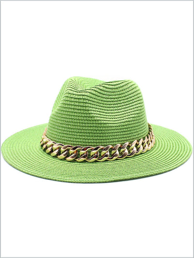 Women's Take Me Anywhere Chain Band Straw Hat