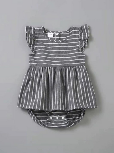 Mommy & Me | Matching Outfits |  Chic Stripes Romper & Onesies