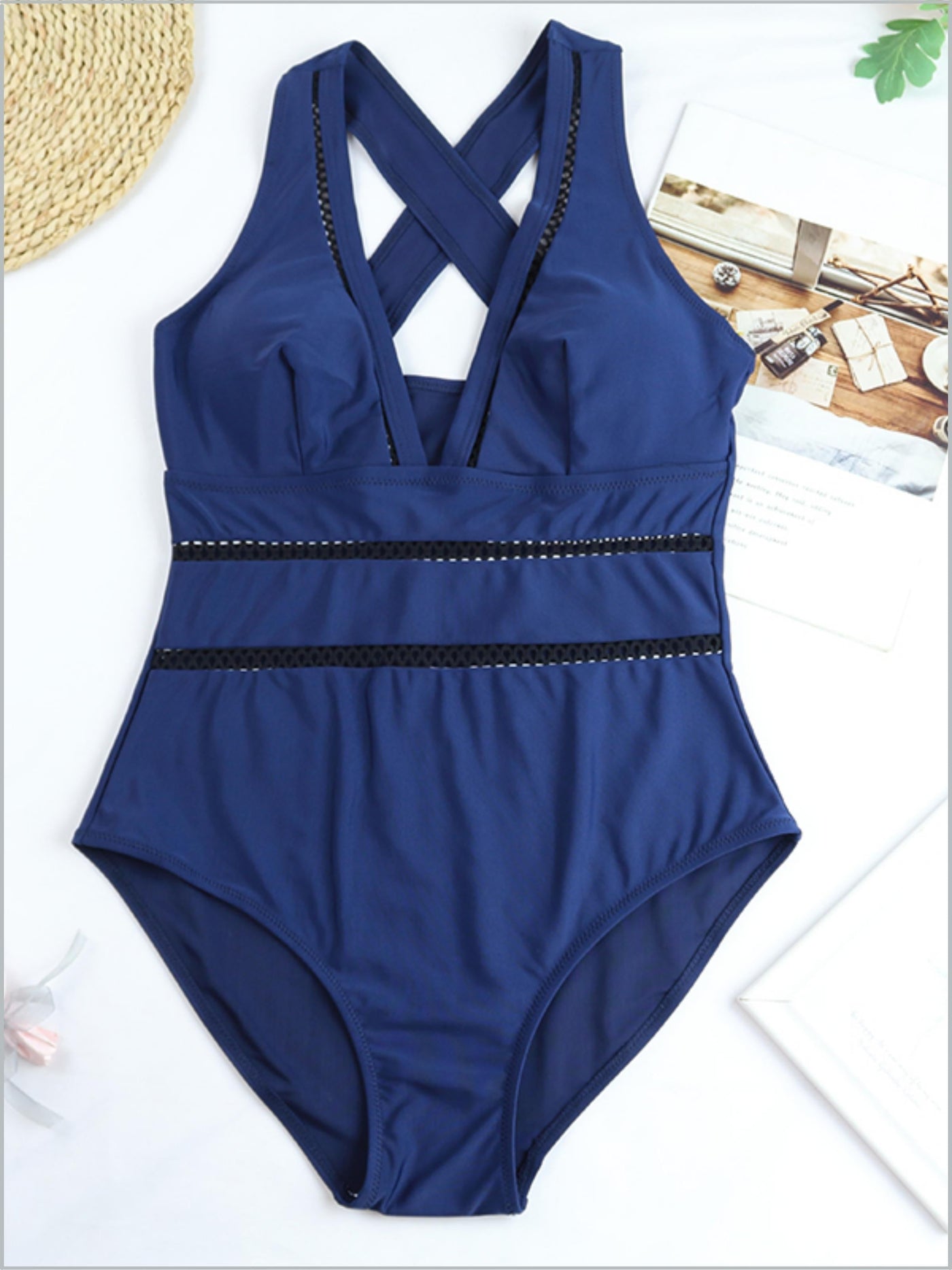 Women's Slimming Mesh One Piece Swimsuit