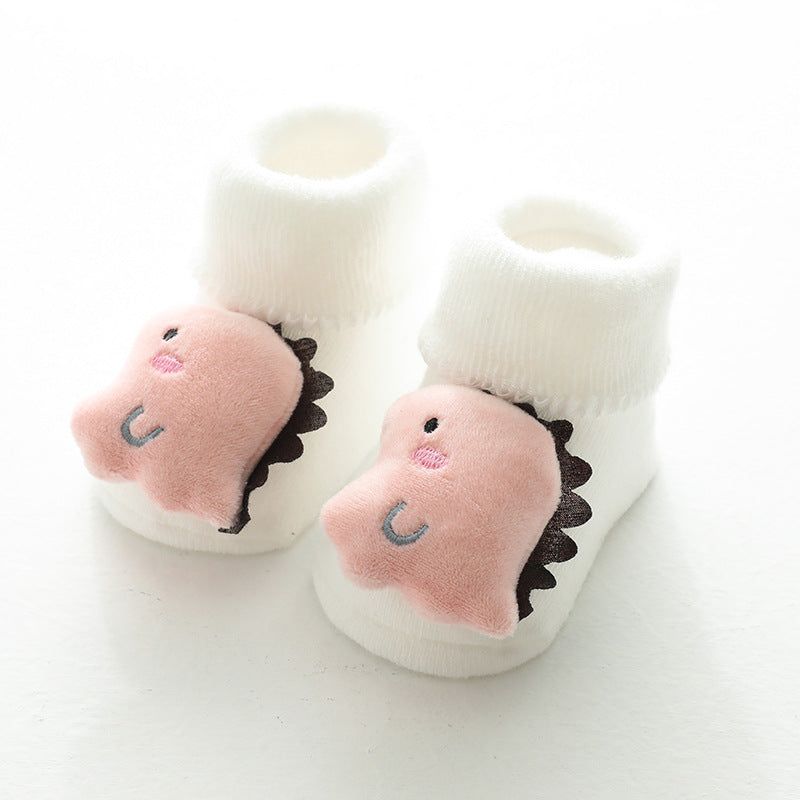 Baby Flair For The Day Plush Non-Slip Socks White